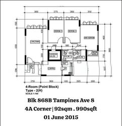 Blk 868B Tampines Greenwood (Tampines), HDB 4 Rooms #604904161